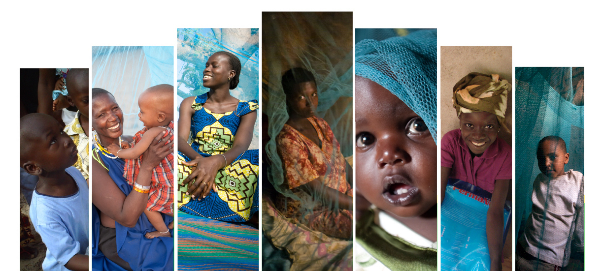 A fanned image of many people who have received life-saving nets from Nothing But Nets. 